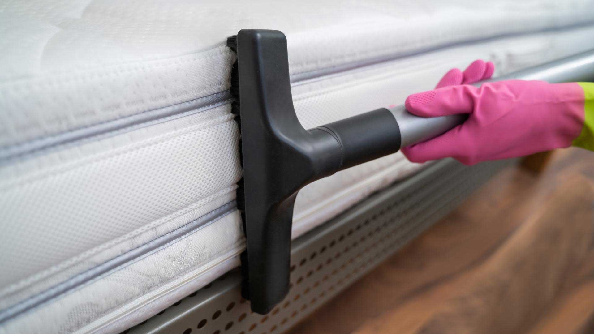 Step 1: Strip the Bedding
Remove all sheets, pillowcases, and other bedding from the mattress.

Step 2: Vacuum the Mattress
Use a vacuum cleaner with an upholstery attachment to remove any loose dirt, dust, and debris from the mattress surface. Pay special attention to the seams and edges of the mattress, where dust and dirt can accumulate.

Step 3: Treat Stains
Spot clean any stains on the mattress using a stain remover specifically designed for mattresses or a mixture of baking soda, hydrogen peroxide, and dish soap.

Step 4: Sprinkle Baking Soda
Sprinkle a thin layer of baking soda over the entire surface of the mattress. Baking soda is a natural deodorizer and will help absorb any odors.

Step 5: Let Baking Soda Sit
Leave the baking soda on the mattress for at least an hour, or ideally overnight.

Step 6: Vacuum Again
Use the vacuum cleaner with the upholstery attachment to remove all of the baking soda from the mattress.

Step 7: Air Dry
Allow the mattress to air dry completely before replacing the bedding. If possible, open windows and use a fan to help speed up the drying process.

Following these 7 steps will help you effectively clean your mattress and keep it fresh and hygienic.